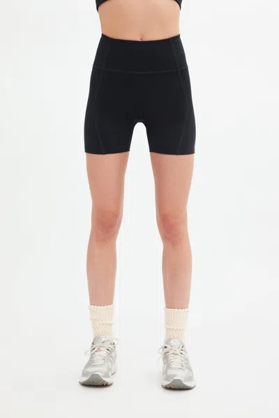 GIRLFRIEND COLLECTIVE BLACK COMPRESSIVE SEAMED RUN SHORT