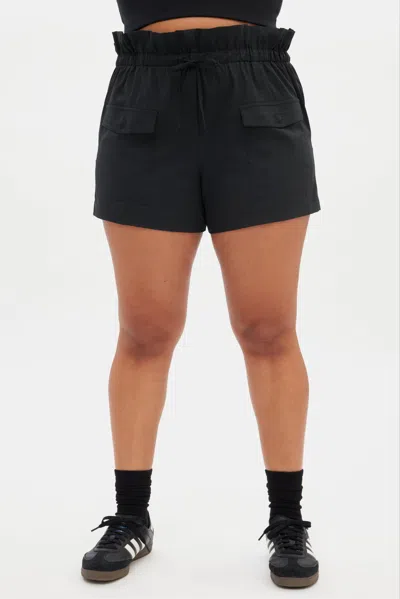 Girlfriend Collective Black Cora Pocket Short