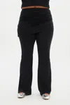 Girlfriend Collective Black Jerseylounge Skirt Pant