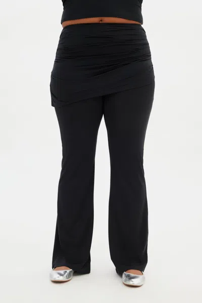 Girlfriend Collective Black Jerseylounge Skirt Pant