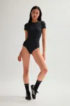 Girlfriend Collective Black Katie Crew Bodysuit