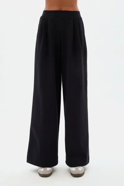 Girlfriend Collective Black Luxe Wide Leg Pant