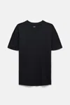 Girlfriend Collective Black Recycled Cotton Cropped Crew