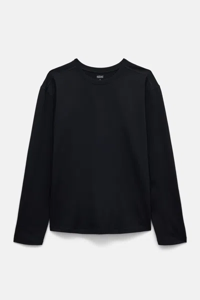 Girlfriend Collective Black Reset Relaxed Fit Long Sleeve Tee