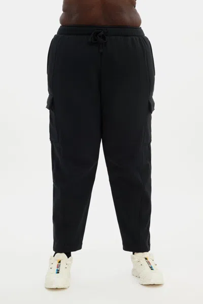 Girlfriend Collective Black Winslow Cargo Sweatpant