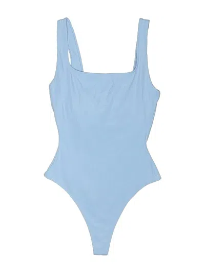 Pre-owned Girlfriend Collective Bodysuit In Blue