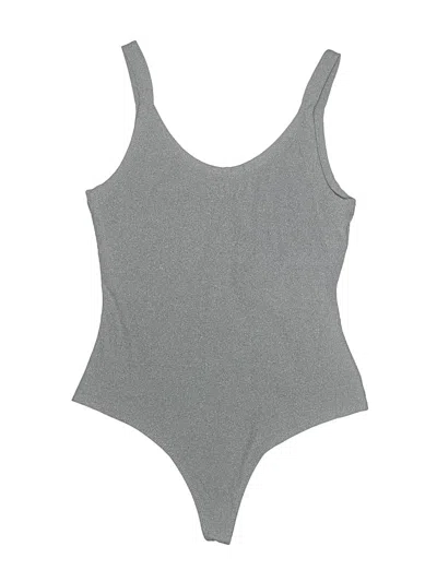 Pre-owned Girlfriend Collective Bodysuit In Gray