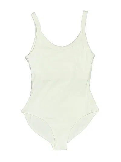 Pre-owned Girlfriend Collective Bodysuit In Ivory