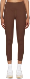 Girlfriend Collective Brown Compressive Leggings In Earth