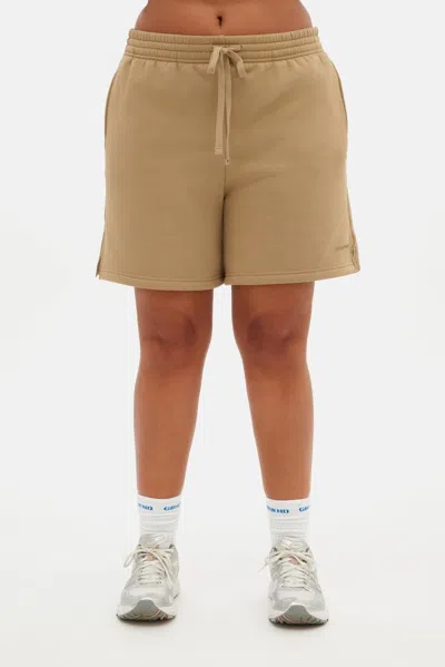 Girlfriend Collective Brulee Lucy Sweat Short In Neutral