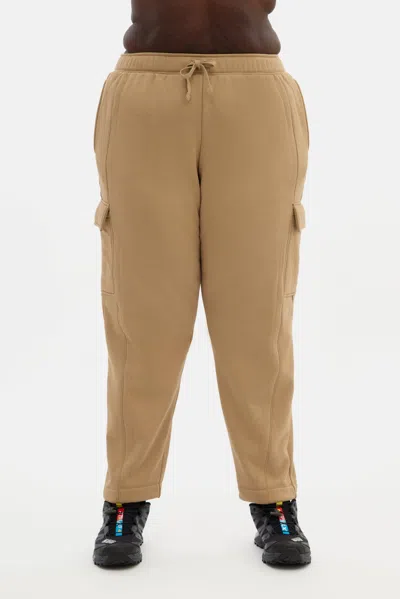 Girlfriend Collective Brulee Winslow Cargo Sweatpant In Brown