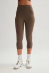 Girlfriend Collective Café Compressive High-rise Capri