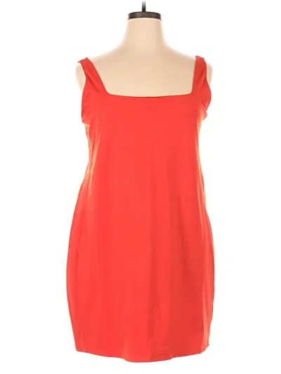 Pre-owned Girlfriend Collective Casual Dress In Orange