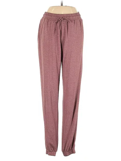 Pre-owned Girlfriend Collective Casual Pants In Burgundy