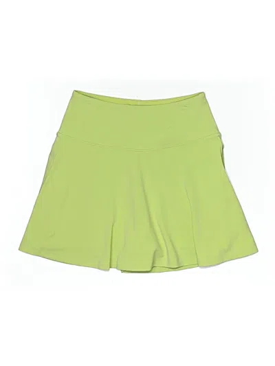 Pre-owned Girlfriend Collective Casual Skirt In Green