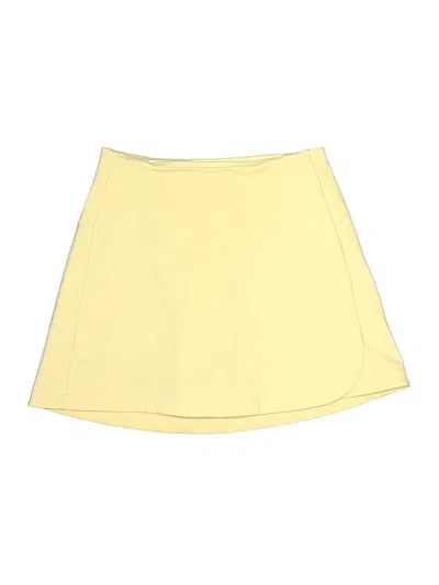 Pre-owned Girlfriend Collective Casual Skirt In Yellow