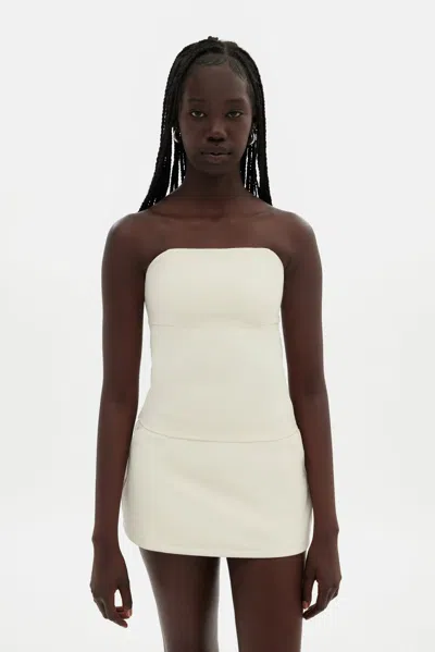 Girlfriend Collective Cloud Toni Tube Top In White