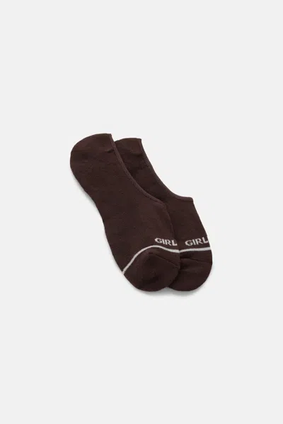 Girlfriend Collective Clove No Show Sock In Black