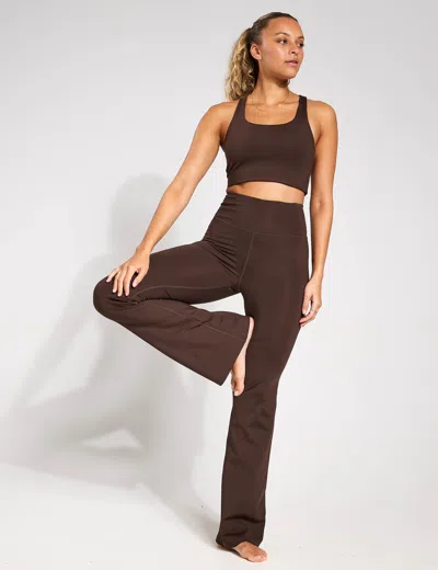 Girlfriend Collective Compressive Flare Legging In Brown