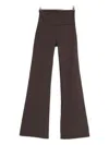 Girlfriend Collective Compressive Flared Leggings In Brown