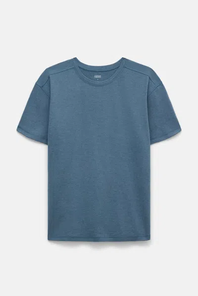 Girlfriend Collective Dolphin Reset Relaxed Fit Tee In Blue