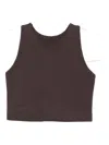 Girlfriend Collective Dylan Tank Top In Brown