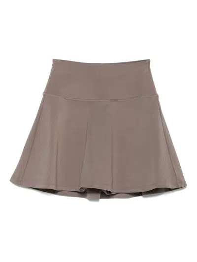 Girlfriend Collective Float Performance Skirt In Brown