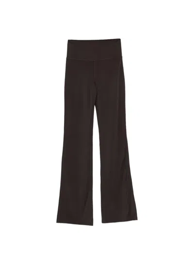 Girlfriend Collective Float Ultralight Groove Performance Trousers In Brown
