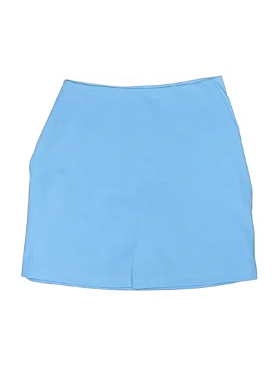 Pre-owned Girlfriend Collective Formal Skirt In Blue