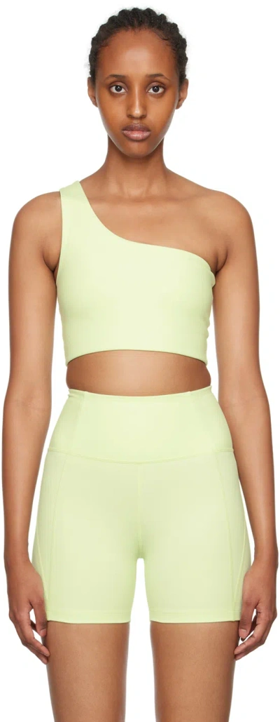 Girlfriend Collective Green Bianca Sport Bra In Green Tea