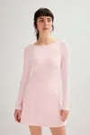 Girlfriend Collective Gumdrop Ava Long Sleeve Mini Dress