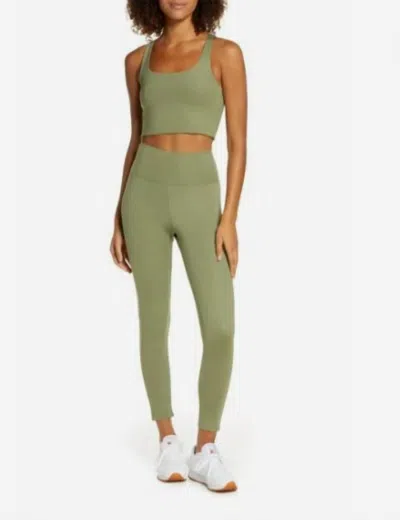 Girlfriend Collective High Rise Compressive 7/8 Leggings Olive Green