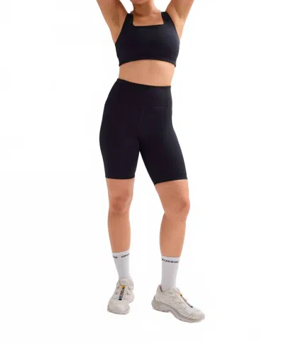 Girlfriend Collective High-rise Seamless Bike Short In Black