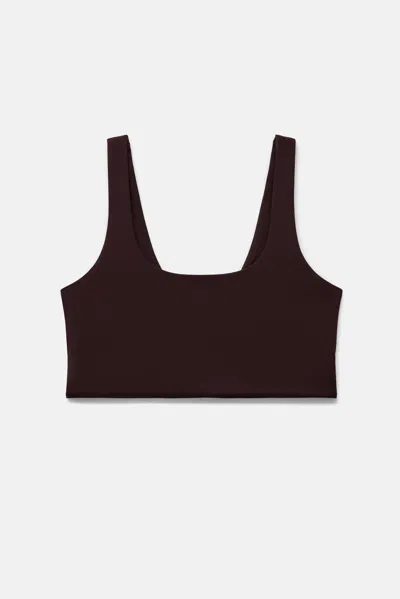 Girlfriend Collective Java Scoop Bralette In Brown