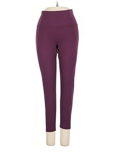 Pre-owned Girlfriend Collective Jeggings In Burgundy