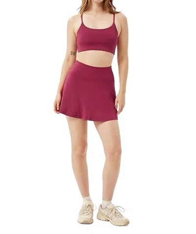 Girlfriend Collective Juliet Bra In Rhododendron In Burgundy