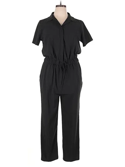 Pre-owned Girlfriend Collective Jumpsuit In Black