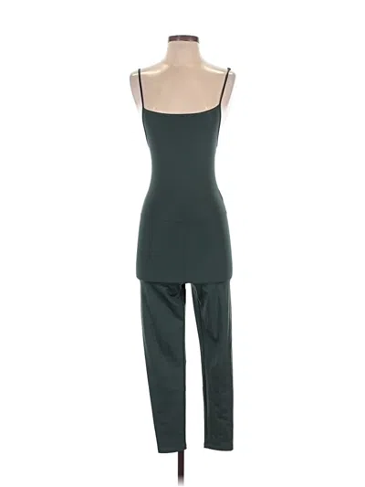 Pre-owned Girlfriend Collective Jumpsuit In Green