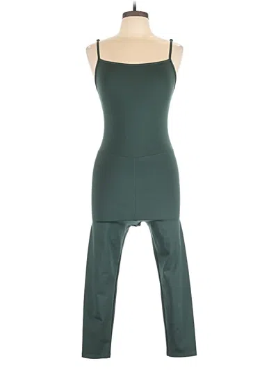 Pre-owned Girlfriend Collective Jumpsuit In Green
