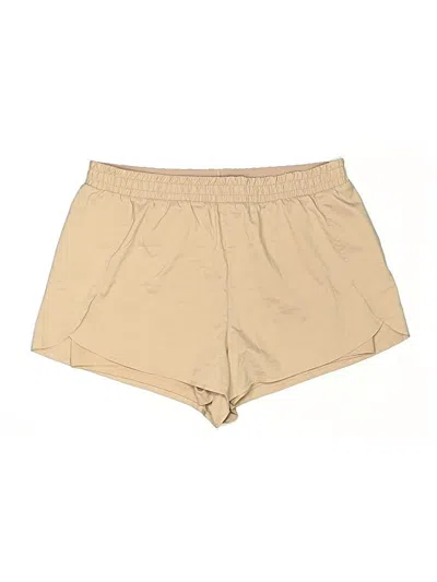 Pre-owned Girlfriend Collective Khaki Shorts In Brown