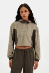 Girlfriend Collective Laurel Recycled Fleece Cropped Anorak