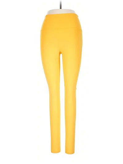 Pre-owned Girlfriend Collective Leggings In Yellow