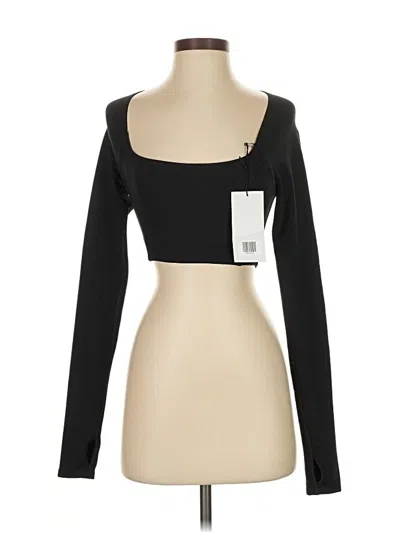 Girlfriend Collective Long Sleeve T-shirt In Black