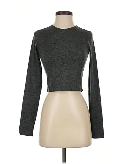 Pre-owned Girlfriend Collective Long Sleeve T-shirt In Gray