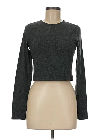 Pre-owned Girlfriend Collective Long Sleeve T-shirt In Gray