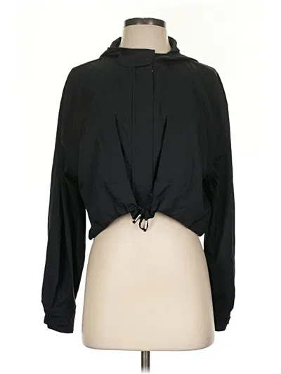 Pre-owned Girlfriend Collective Long Sleeve Turtleneck In Black