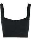 Girlfriend Collective Luxe Addison Sports Bra In Black