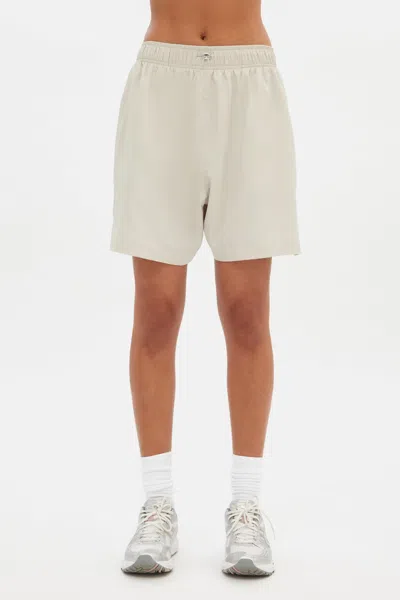 Girlfriend Collective Marble Alek Long Short In White