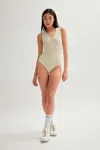 Girlfriend Collective Marble Amelia V-neck Bodysuit