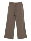 Girlfriend Collective Kalamata Flextrack Wide Leg Pant In Brown